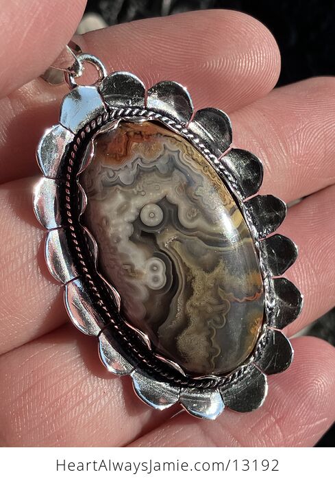 Crazy Lace Agate Stone Crystal Jewelry Pendant - #L9HRPdghnsw-6