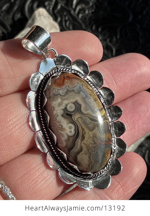 Crazy Lace Agate Stone Crystal Jewelry Pendant - #L9HRPdghnsw-1