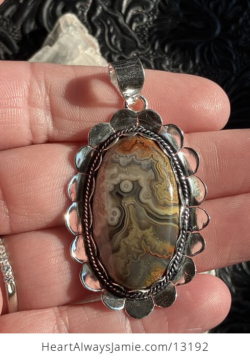 Crazy Lace Agate Stone Crystal Jewelry Pendant - #L9HRPdghnsw-9