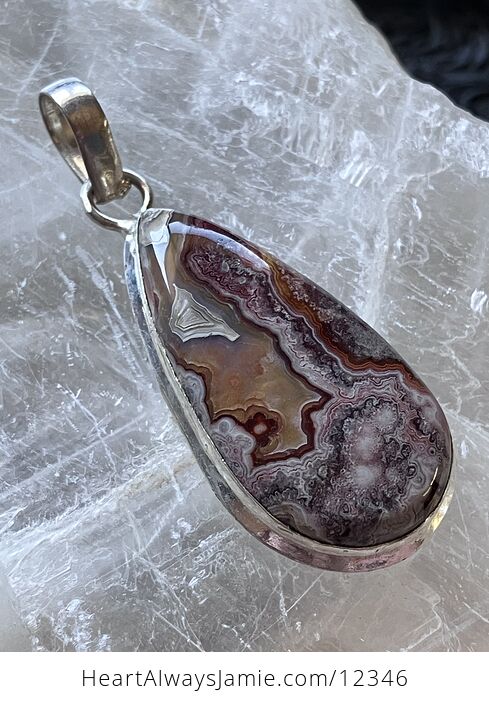 Crazy Lace Agate Stone Crystal Jewelry Pendant - #dy8ov2D7Q5g-5