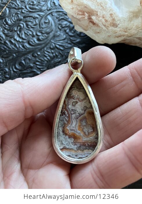 Crazy Lace Agate Stone Crystal Jewelry Pendant - #dy8ov2D7Q5g-2