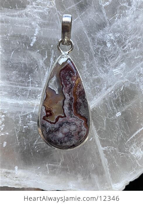 Crazy Lace Agate Stone Crystal Jewelry Pendant - #dy8ov2D7Q5g-3