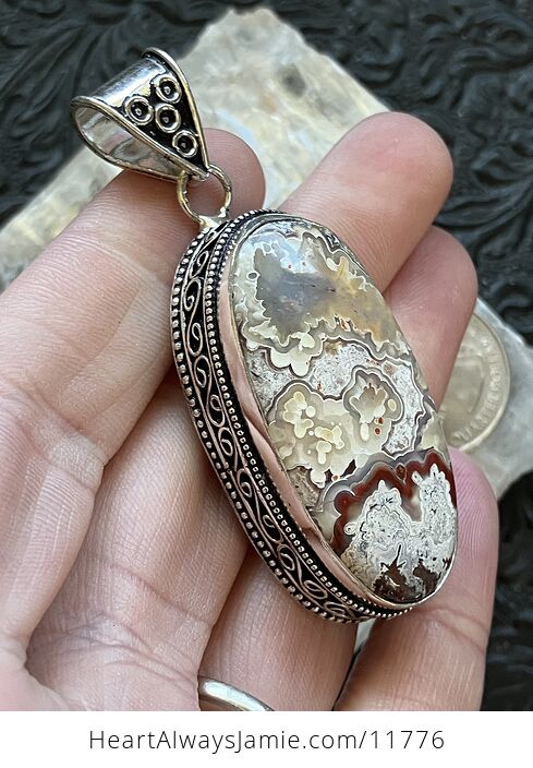 Crazy Lace Agate Stone Crystal Jewelry Pendant - #sCL6XVJ5dcA-7