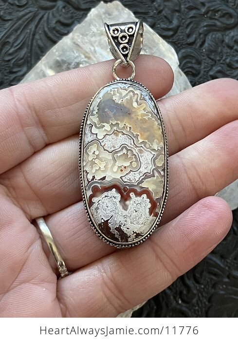 Crazy Lace Agate Stone Crystal Jewelry Pendant - #sCL6XVJ5dcA-6