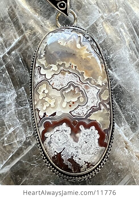 Crazy Lace Agate Stone Crystal Jewelry Pendant - #sCL6XVJ5dcA-2