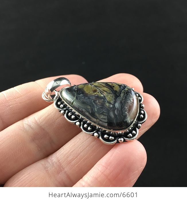 Crazy Lace Agate Stone Jewelry Pendant - #25BtQbu2rnE-4