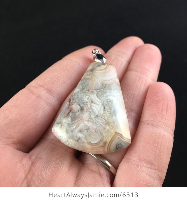 Crazy Lace Agate Stone Jewelry Pendant - #8pjjwVuamoE-2