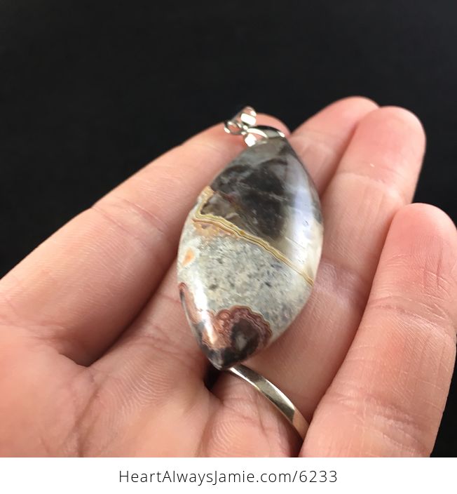Crazy Lace Agate Stone Jewelry Pendant - #sn144oPbTwU-2