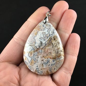Crazy Lace Mexican Agate Stone Jewelry Pendant #kF2yr8YHVoI