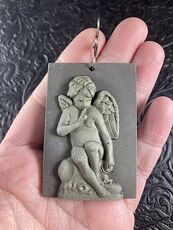 Cupid Hushing Jasper Pendant Stone Jewelry Mini Art Ornament #hdYk6uDhbV8
