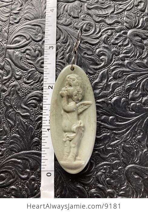 Cupid Jasper Pendant Stone Jewelry Mini Art Ornament - #M2CaxMGcisc-5