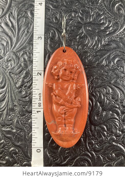 Cupid Jasper Pendant Stone Jewelry Mini Art Ornament - #fPiQ2NHfvXQ-6