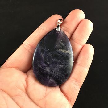 Dark Amethyst Stone Jewelry Pendant #YUF49kDNj7M