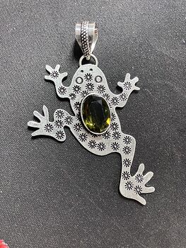 Dark Peridot Frog Stone Jewelry Crystal Pendant #sotHBfRE8kQ