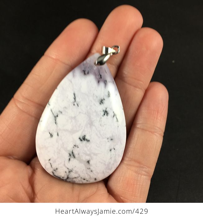 Dendrite Opal Stone Crystal Pendant - #j4V3hZ83Zzw-1