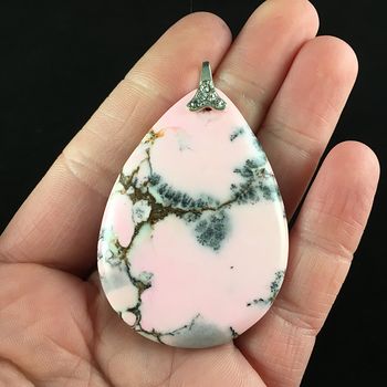 Dendritic Color Treated Opal Stone Jewelry Pendant #9aa7eMLrk1g