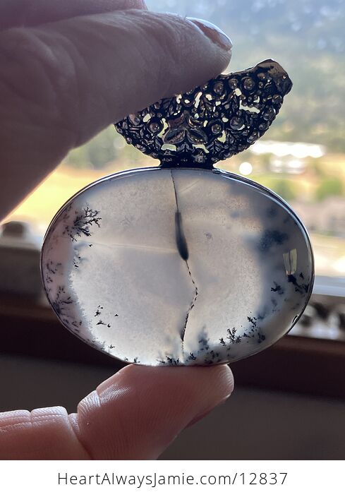 Dendritic Opal Agate Chalcedony Crystal Stone Jewelry Pendant Chip Discount - #qd8PEzs4SF0-7