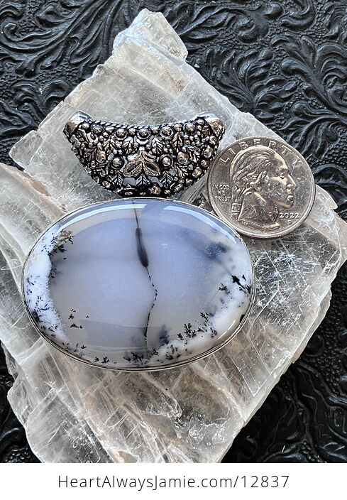 Dendritic Opal Agate Chalcedony Crystal Stone Jewelry Pendant Chip Discount - #qd8PEzs4SF0-6