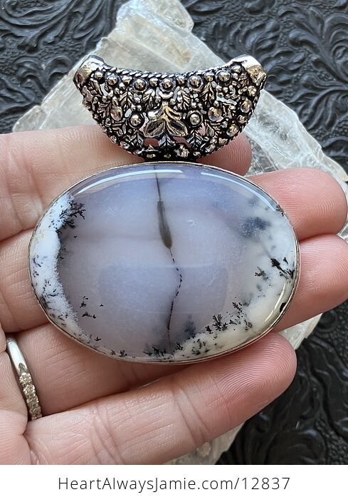 Dendritic Opal Agate Chalcedony Crystal Stone Jewelry Pendant Chip Discount - #qd8PEzs4SF0-2