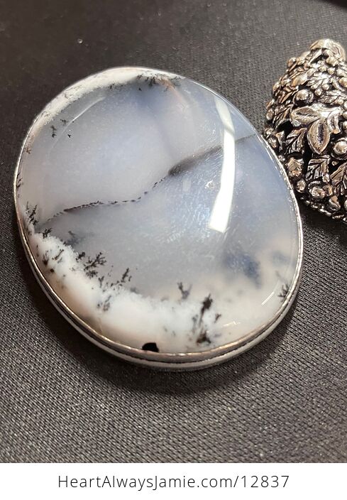 Dendritic Opal Agate Chalcedony Crystal Stone Jewelry Pendant Chip Discount - #qd8PEzs4SF0-8