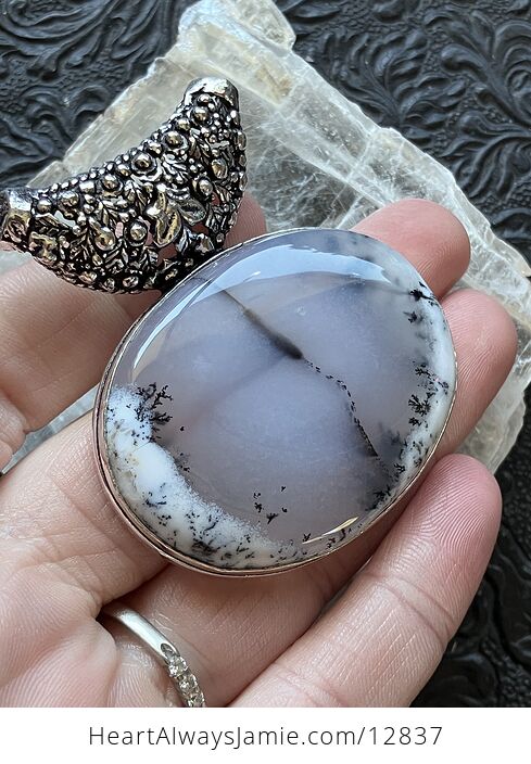 Dendritic Opal Agate Chalcedony Crystal Stone Jewelry Pendant Chip Discount - #qd8PEzs4SF0-3