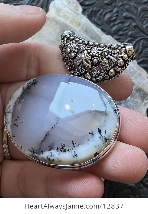 Dendritic Opal Agate Chalcedony Crystal Stone Jewelry Pendant Chip Discount - #qd8PEzs4SF0-4