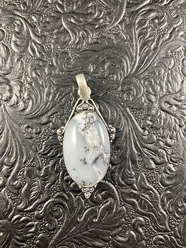 Dendritic Opal Crystal Stone Jewelry Pendant #wNwMjVtLZg8