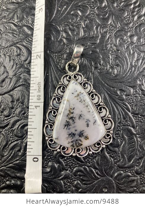 Dendritic Opal Crystal Stone Jewelry Pendant - #QTYLOAij3zw-2