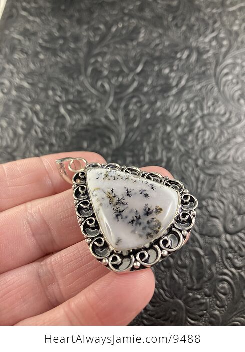 Dendritic Opal Crystal Stone Jewelry Pendant - #QTYLOAij3zw-3