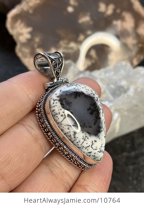 Dendritic Opal Crystal Stone Jewelry Pendant - #uh1RapPQJhw-3