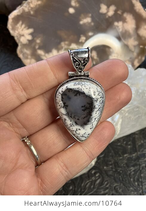 Dendritic Opal Crystal Stone Jewelry Pendant - #uh1RapPQJhw-1
