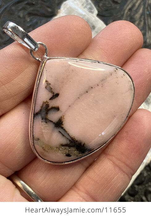 Dendritic Peruvian Pink Opal Crystal Stone Jewelry Pendant Scuff Discount - #kZg84WBwgiM-2