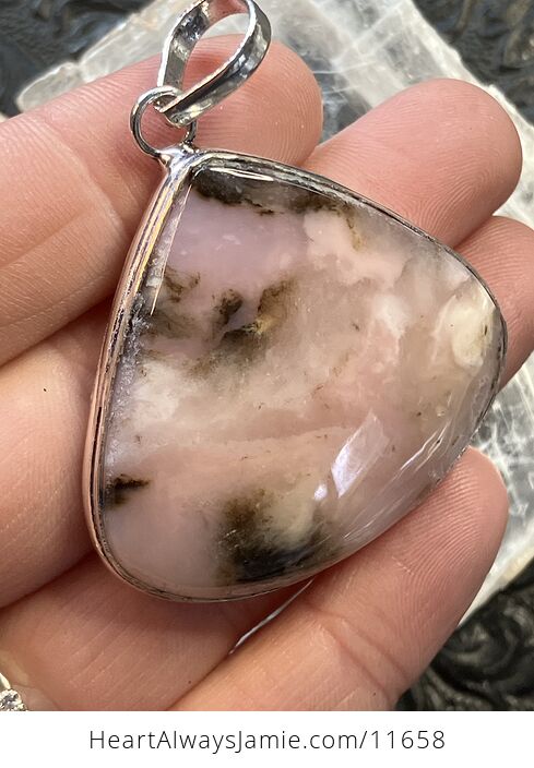 Dendritic Peruvian Pink Opal Crystal Stone Jewelry Pendant Scuff Discount - #uonDVhT4Llk-2
