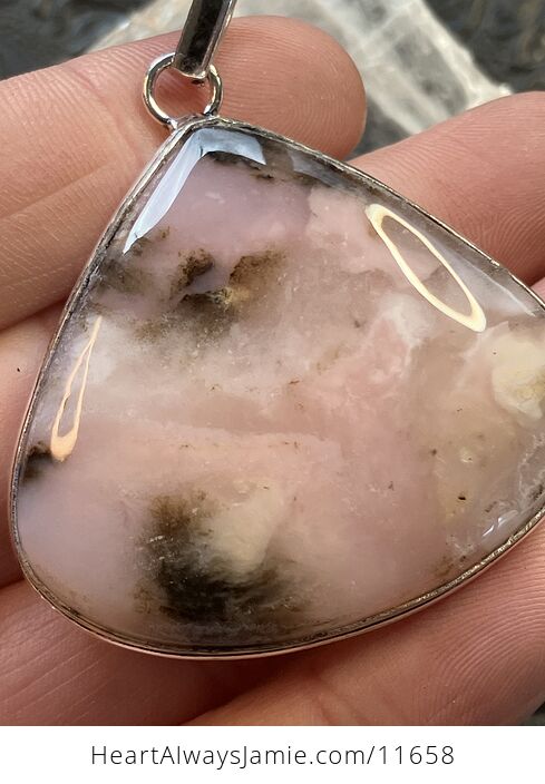 Dendritic Peruvian Pink Opal Crystal Stone Jewelry Pendant Scuff Discount - #uonDVhT4Llk-4