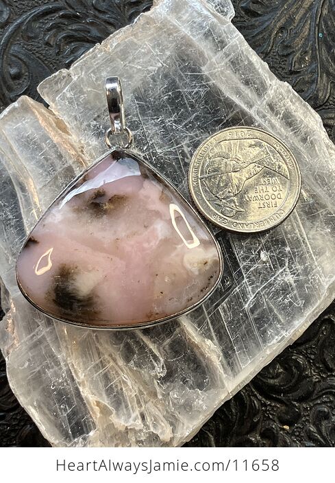 Dendritic Peruvian Pink Opal Crystal Stone Jewelry Pendant Scuff Discount - #uonDVhT4Llk-6