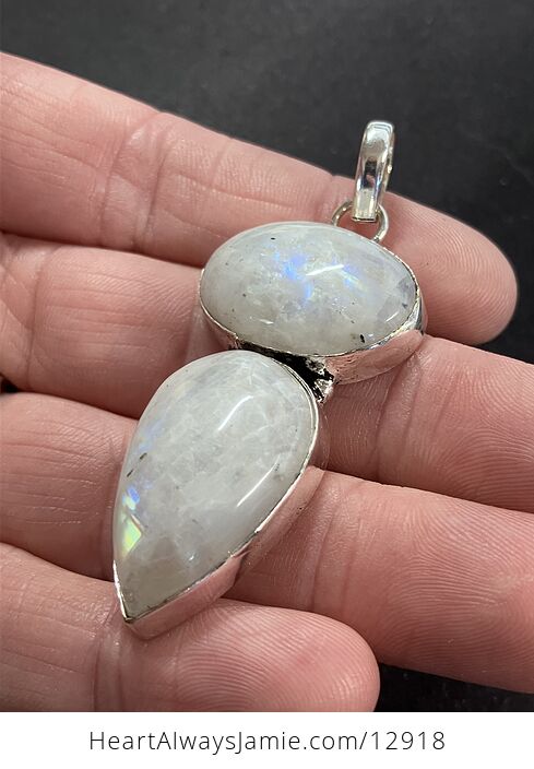 Double Rainbow Moonstone Pendant Stone Crystal Jewelry - #MBbmto9OehE-10