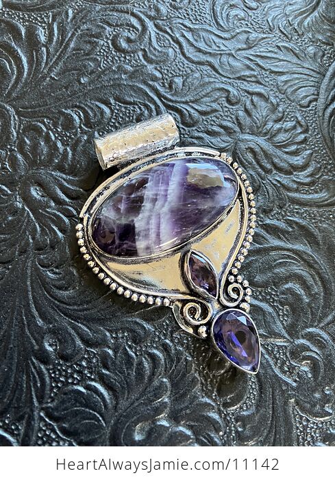 Dream Amethyst Crystal Stone Jewelry Pendant - #TXIxyBqO8tA-6