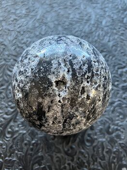 Druzy Brecciated Limestone with Sphalerite Trade Name Sphere Crystal Ball #IWhZs1mwGX8