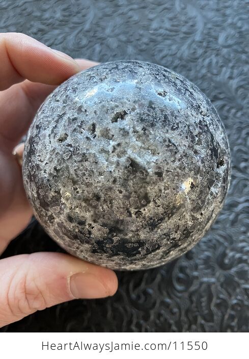 Druzy Brecciated Limestone with Sphalerite Trade Name Sphere Crystal Ball - #IWhZs1mwGX8-5
