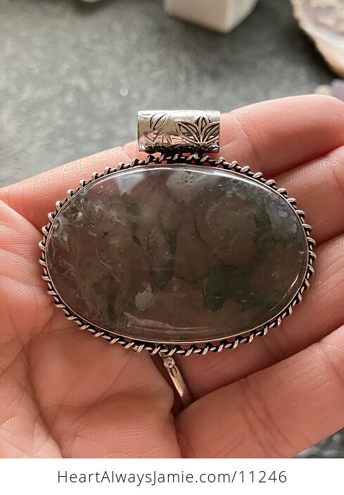 Druzy Moss Agate Stone Jewelry Crystal Pendant - #5Kn8w0pUSUc-6