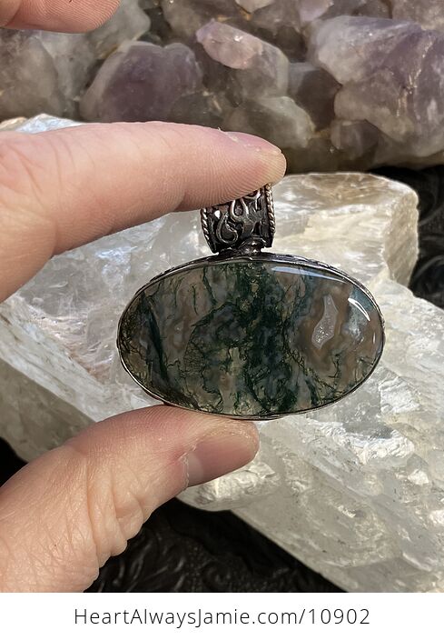 Druzy Moss Agate Stone Jewelry Crystal Pendant - #BcHX4eRvPX8-6