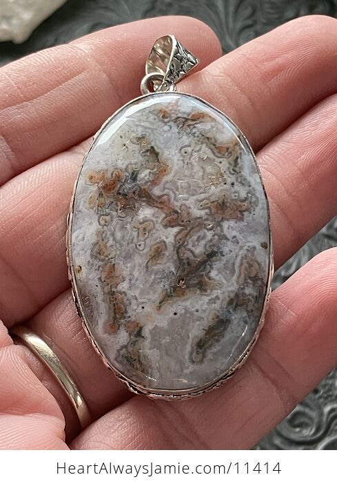 Druzy Moss Agate Stone Jewelry Crystal Pendant - #ZbnD01cmQzw-1