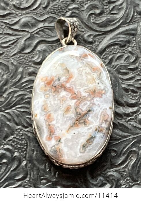 Druzy Moss Agate Stone Jewelry Crystal Pendant - #ZbnD01cmQzw-2