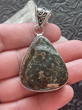 Druzy Sea Ocean Jasper Pendant Crystal Stone Jewelry #djoBaz9Q6Y4