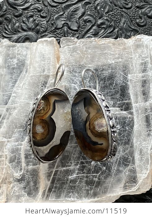 Druzy Stick Agate Crystal Stone Jewelry Earrings - #eti9MXvsnUU-5