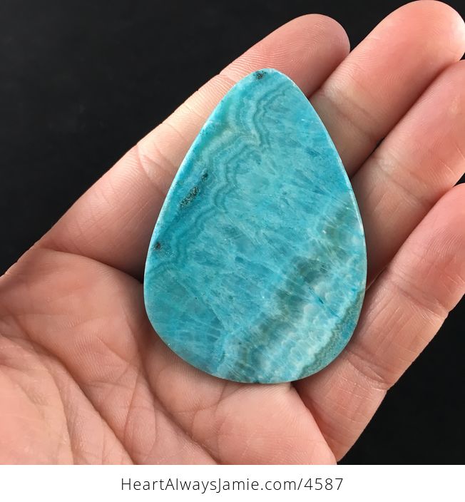 Dyed Blue Calcite Cabochon Stone - #PeK6gZ4x0jU-5