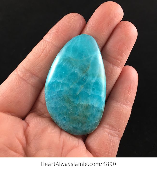 Dyed Blue Calcite Cabochon Stone - #cOVYGi9YP0s-1