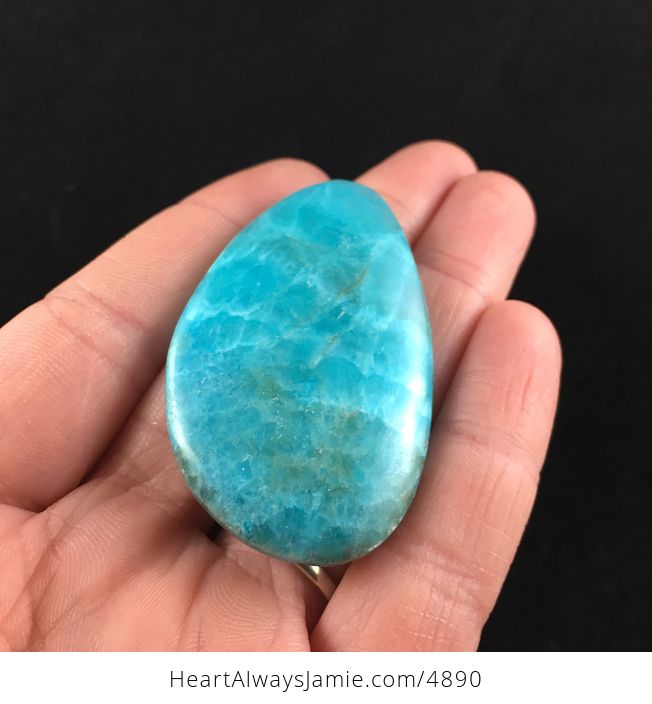 Dyed Blue Calcite Cabochon Stone - #cOVYGi9YP0s-2