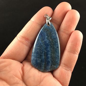 Dyed Blue Calcite Stone Jewelry Pendant #QG1nqgNudaI