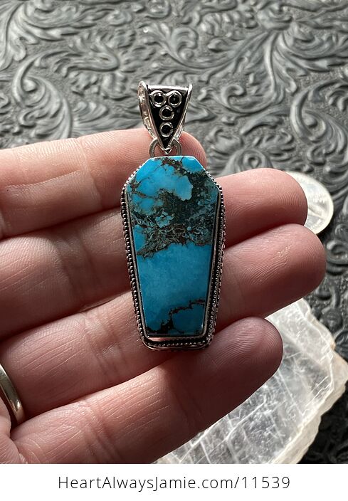 Dyed Magnesite Turquoise Coffin Crystal Stone Jewelry Pendant Chip Discount - #pLdJ0USScv4-2
